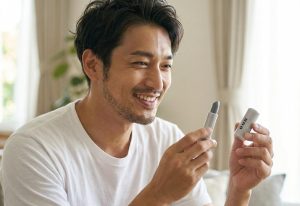 ■ 色付きリップ（健康的な血色感を視覚的に補う）