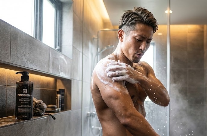 DiNOMENボディソープ700mlの衝撃。炭の力で脂を吸着洗浄する実力