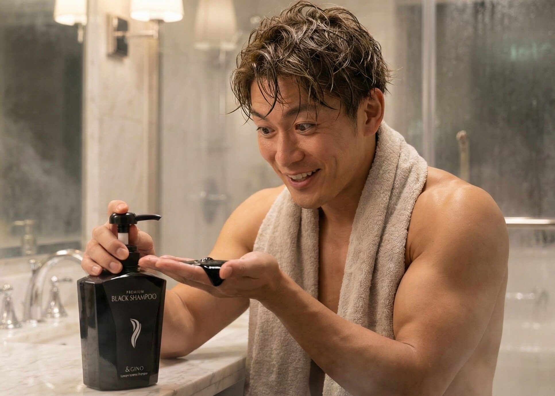 ＆GINOブラックシャンプーの、炭化した泥で脂を消す「頭皮パック」の正体