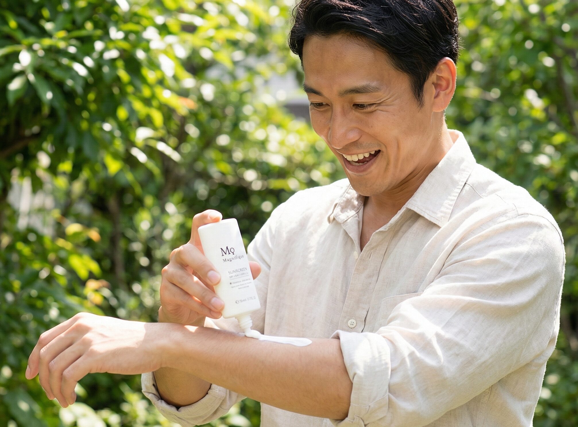 マニフィーク・サンスクリーンの「無重力感」が、日焼け止め嫌いを救う