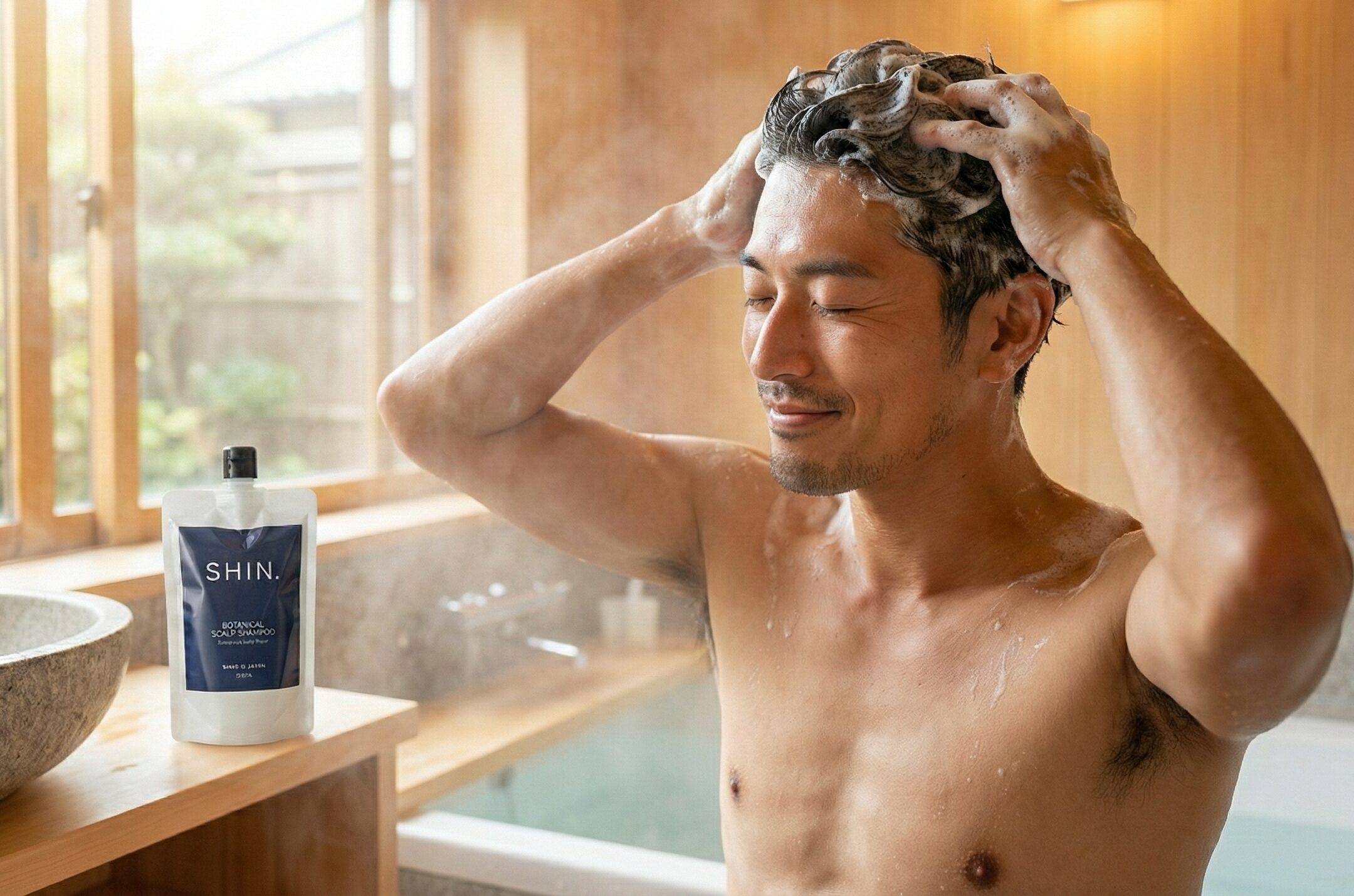 SHIN.薬用シャンプーが40代男の「肩のフケ・止まらない痒み」に働く科学的理由