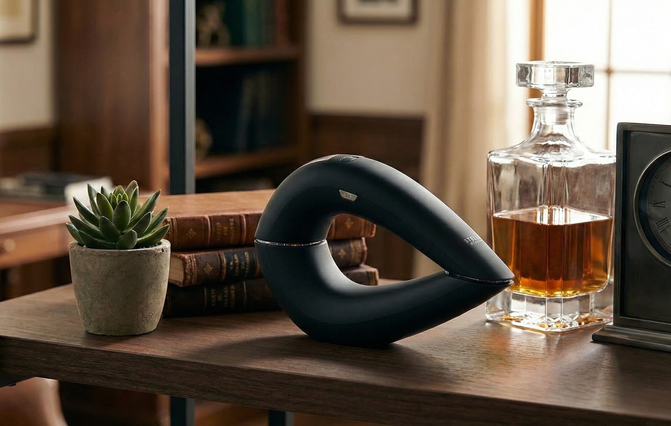 「STELLA BEAUTE」はスタンドでLED除菌できる