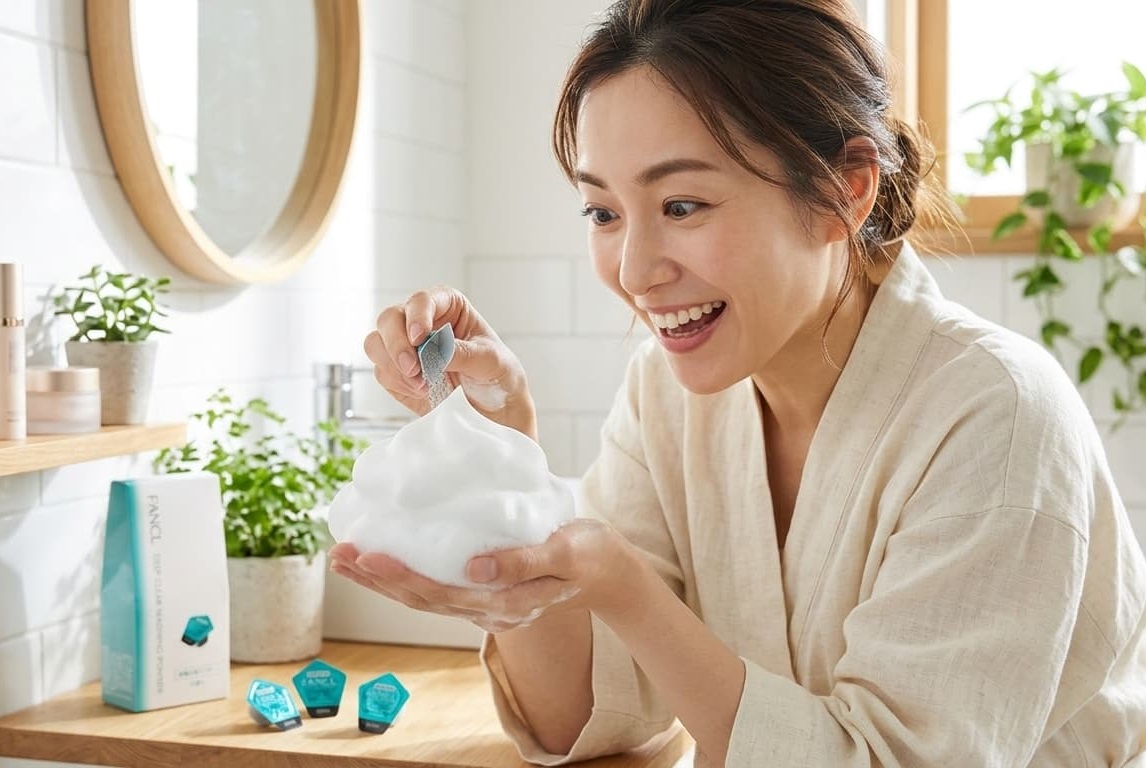 酵素洗顔の弱点「摩擦」を泡で軽減。「ファンケル」濃密泡洗顔パウダーの防御ロジック