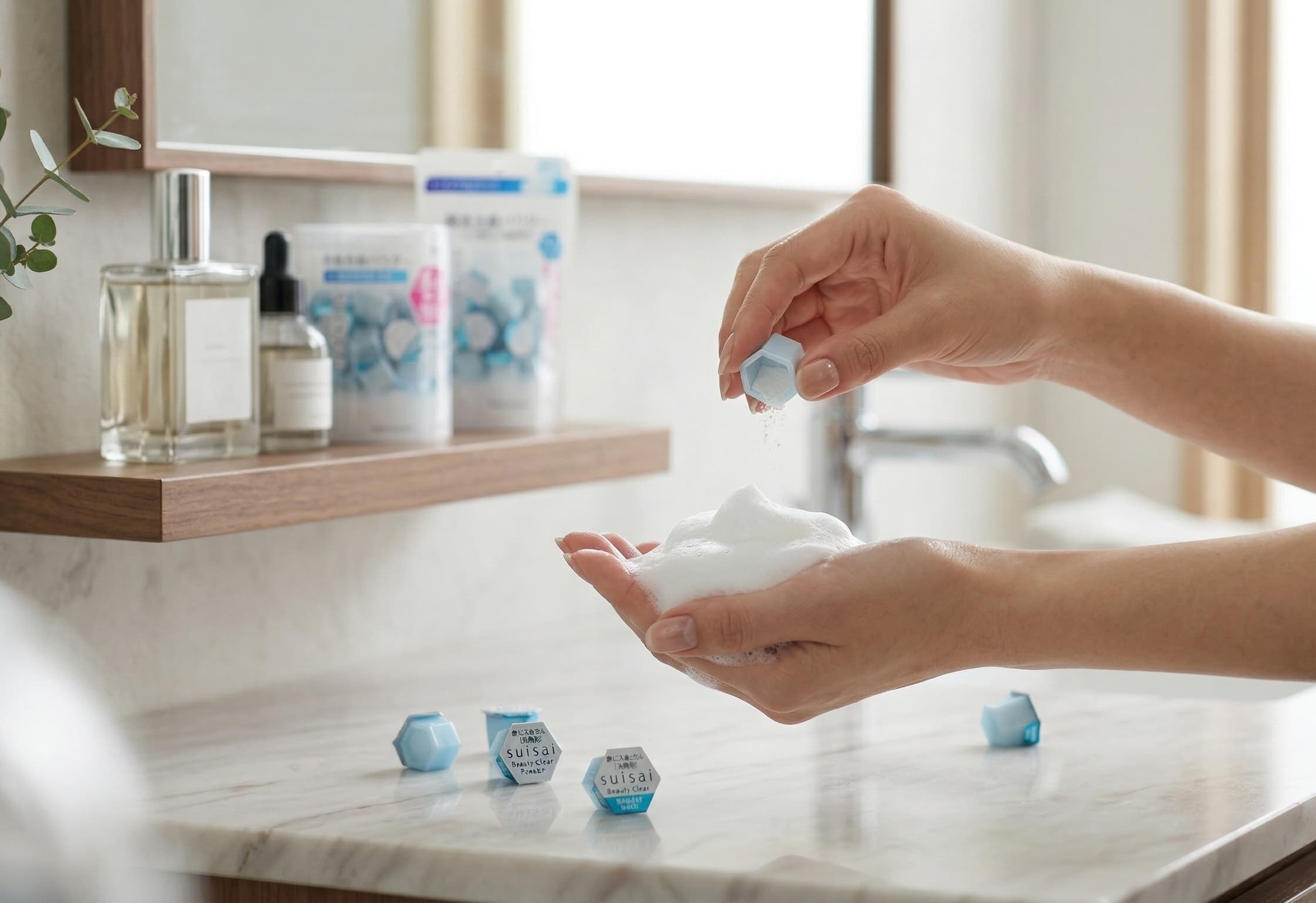 なぜカプセル粉末なのか。「suisai」のW酵素が角栓汚れを的確にオフするロジック