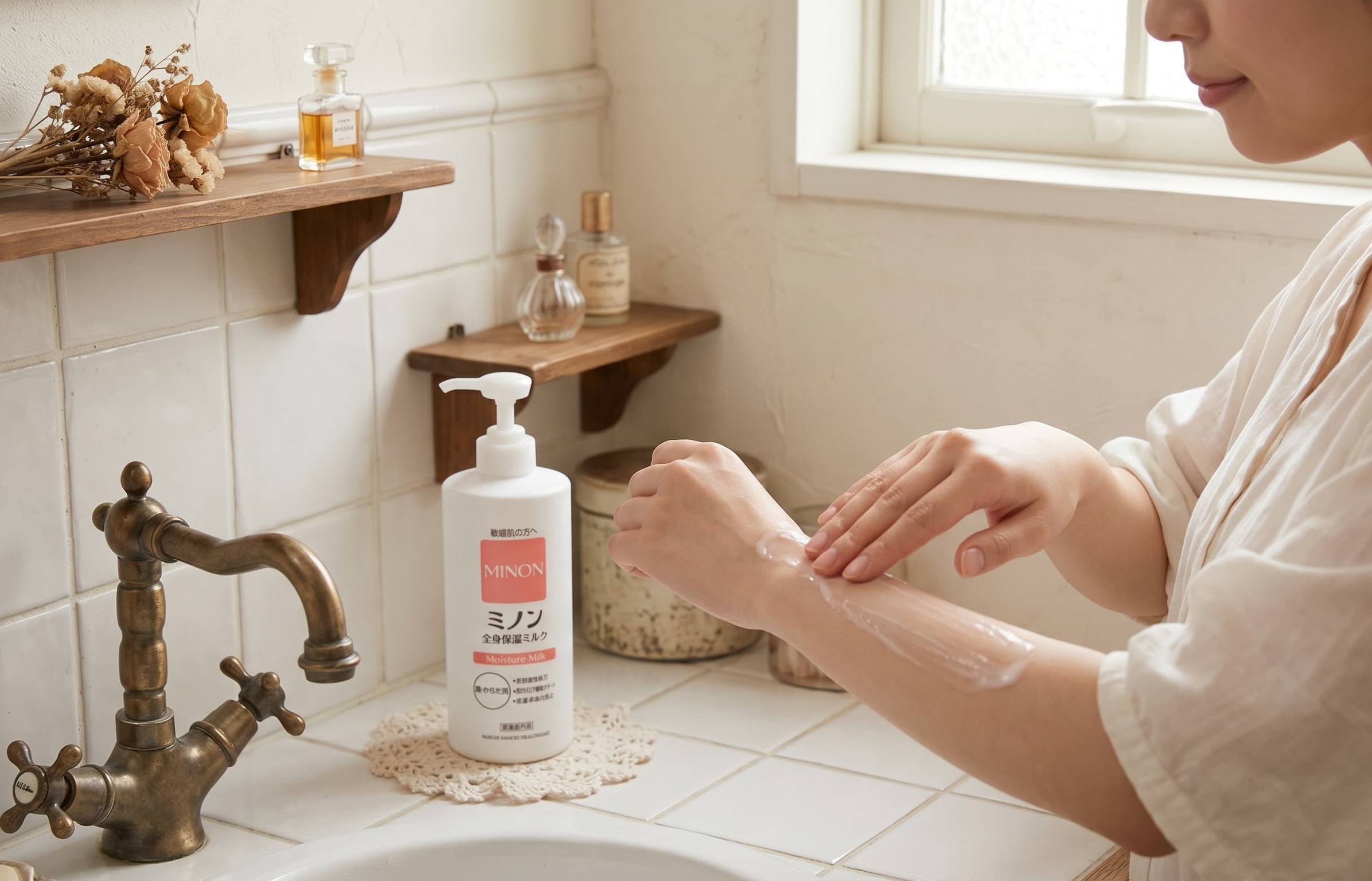 スーパースムースワセリンで低摩擦。肌荒れも防ぐ「ミノン全身保湿ミルク」医薬部外品のUXロジック